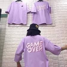 ÁO THUN NAM NỮ IN GAME OVER THỜI TRANG UNISEX