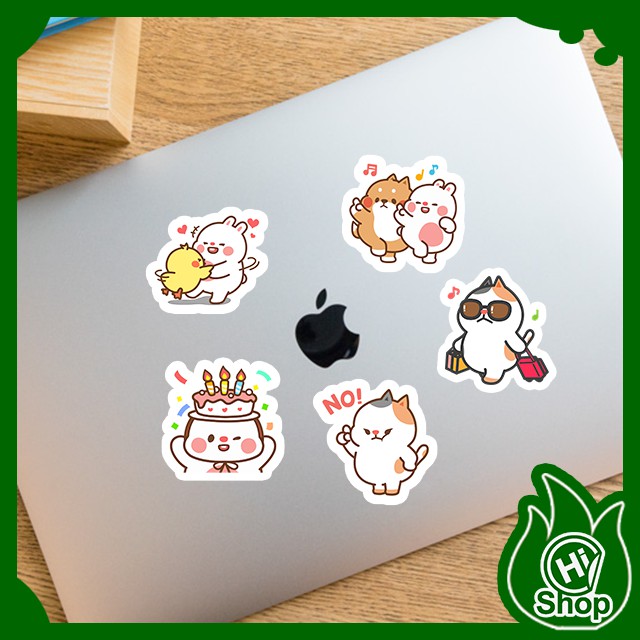 [Bộ 48 Sticker] Hình Dán Sticker TonTon | Dán Nón Bảo Hiểm, Điện Thoại, Laptop, Bình Nước