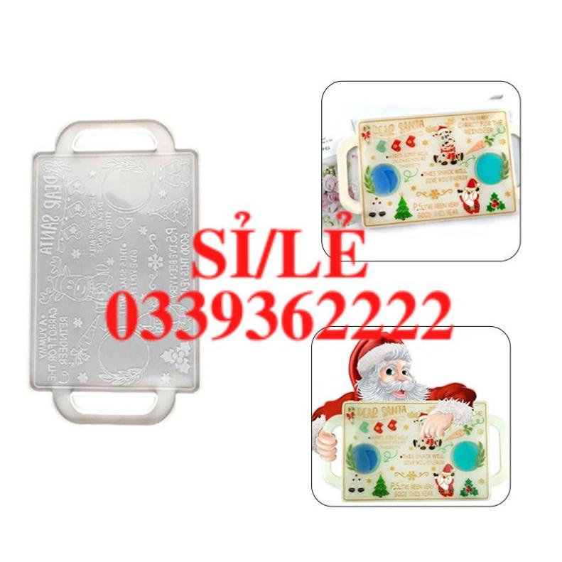 Silicone Christmas Coaster Resin Casting Mold Serving Board Tray Epoxy Mould DIY MM  HAIANHSHOP