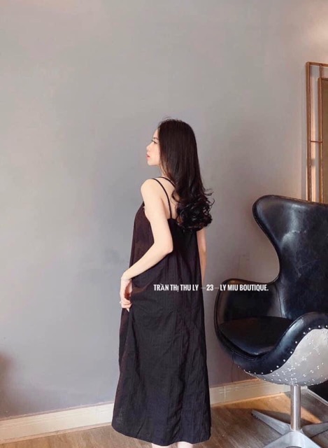 VÁY ĐŨI MAXI ĐAN DÂY LƯNG 3 màu chất xước dáng dài