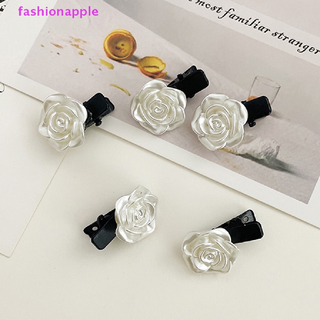 Set 5 Kẹp Tóc Trong Suốt Màu Hồng Đào Ngọt Ngào Cho Nữ