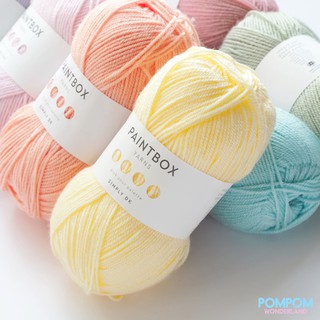Len sợi Acrylic Paintbox Yarns Simply DK (Tông màu Pastel)