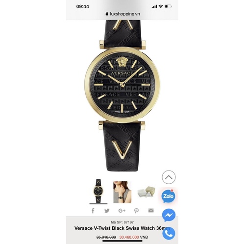 Đồng hồ nữ Versace V-Twist