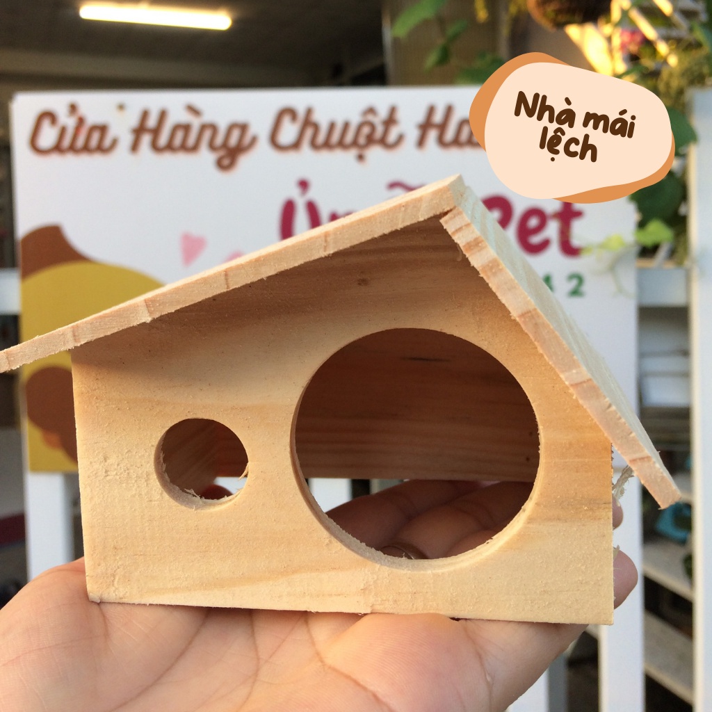 Nhà ngủ gỗ cho hamster BẢNG 2 mẫu lấy ngẫu nhiên trong bảng