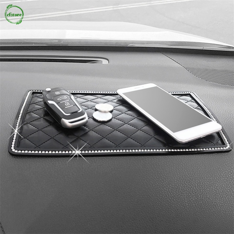 Thảm Đính Kim Cương Giả Lấp Lánh Chống Trượt Dùng Trang Trí Bảng Điều Khiển Xe Hơi