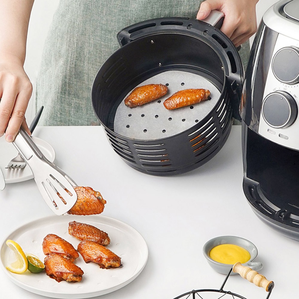 Set 100 giấy lót nồi chiên không dầu chịu nhiệt chống dính