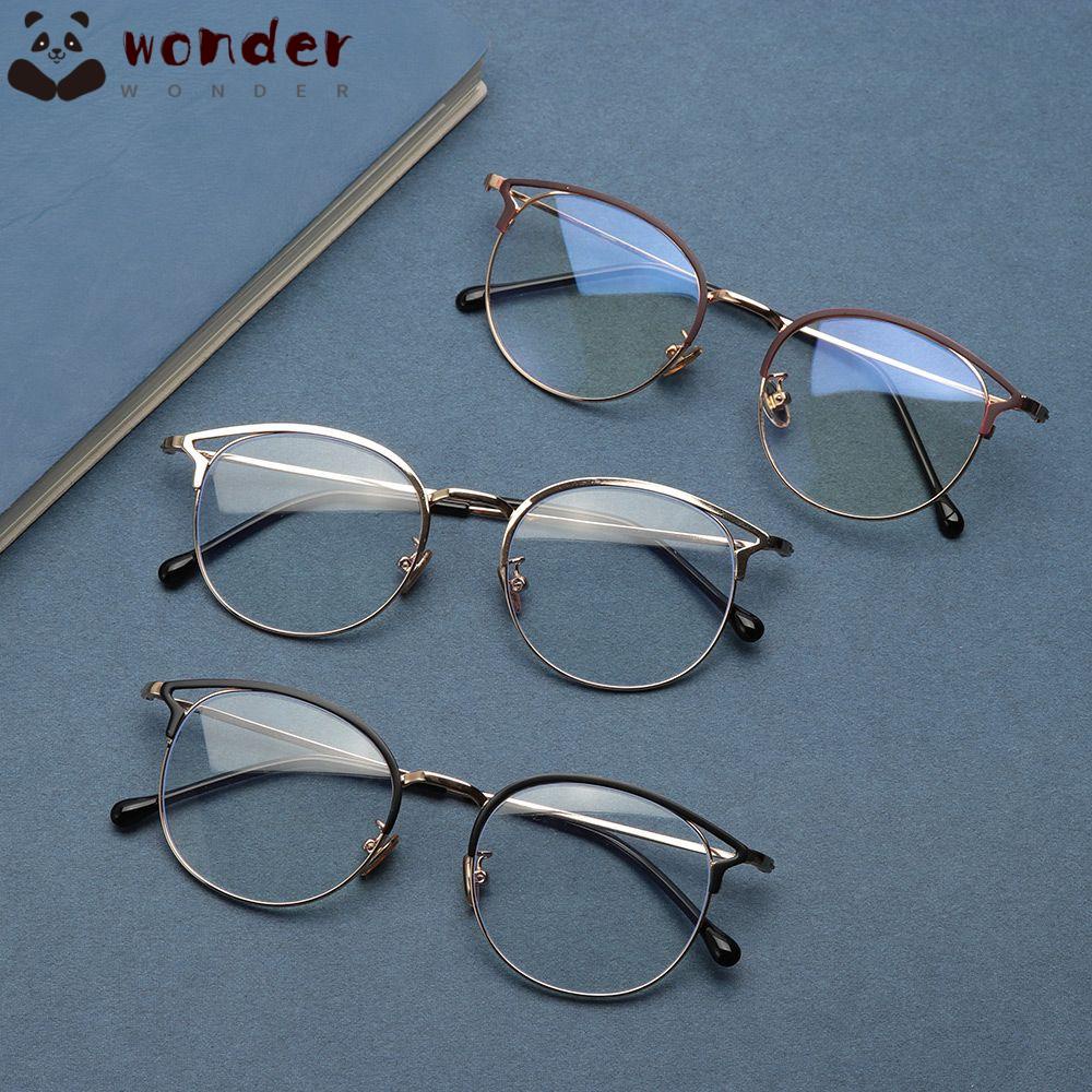 Kính mát đọc sách gắn gương tròn chống ánh sáng xanh