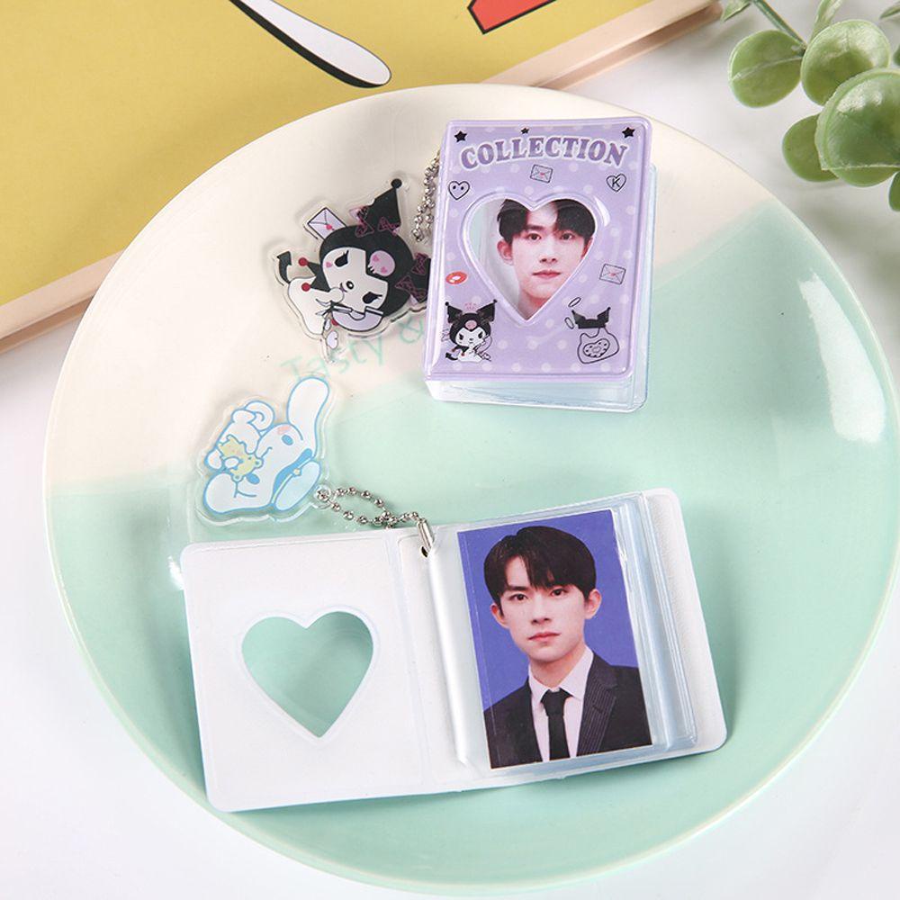 Album Ảnh 1 inch Dạng Rỗng Có Móc Khóa / Thẻ Hình Trái Tim