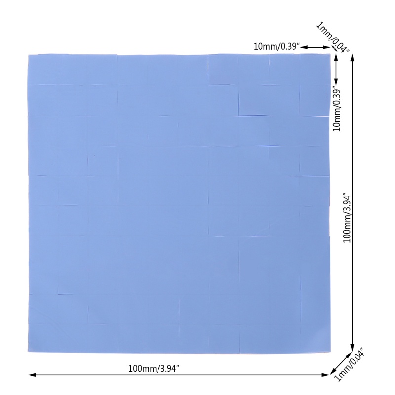 Set 100 Tấm Silicon Tản Nhiệt 100x100 X 1mm Cho Cpu Gpu