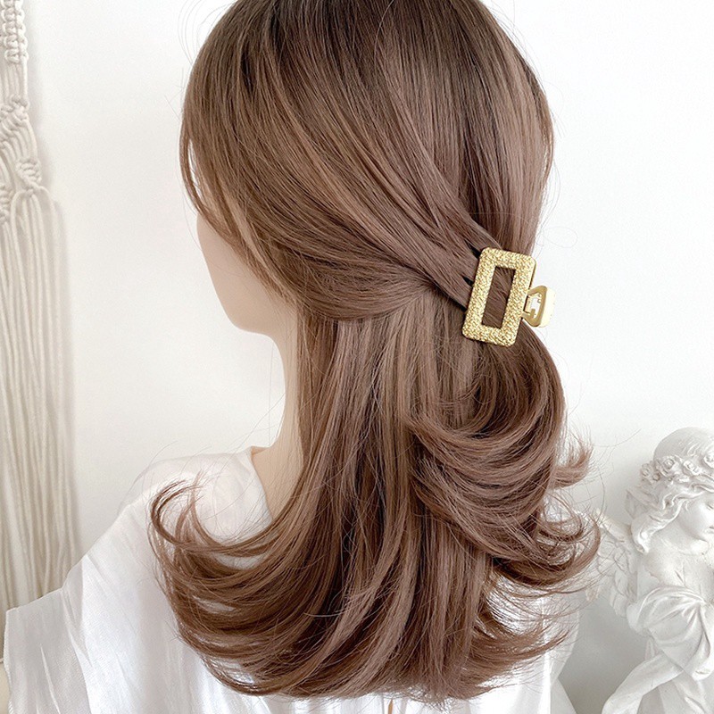 Kẹp tóc họa tiết hình học phong cách cổ điển hợp thời trang cho nữ