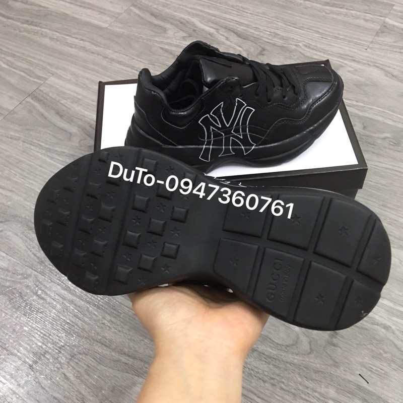 Giày full đen NY mảnh chất hàng đẹp fullsize 36->44 Nam Nữ