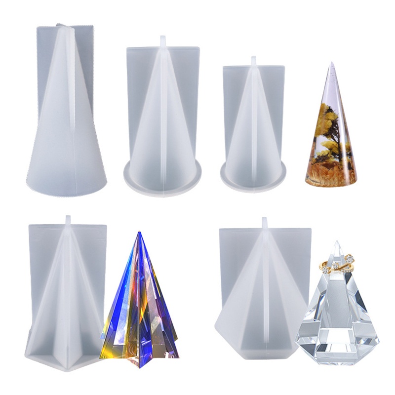Khuôn Silicone Làm Nhẫn Hình Kim Tự Tháp