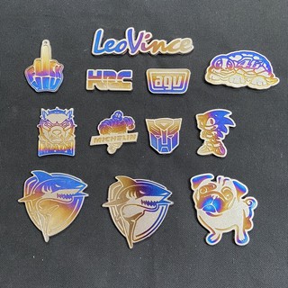 [Sale Sale] Bộ Tem Titan Trang Trí Xe Máy Với Nhiều Logo Loại Lớn