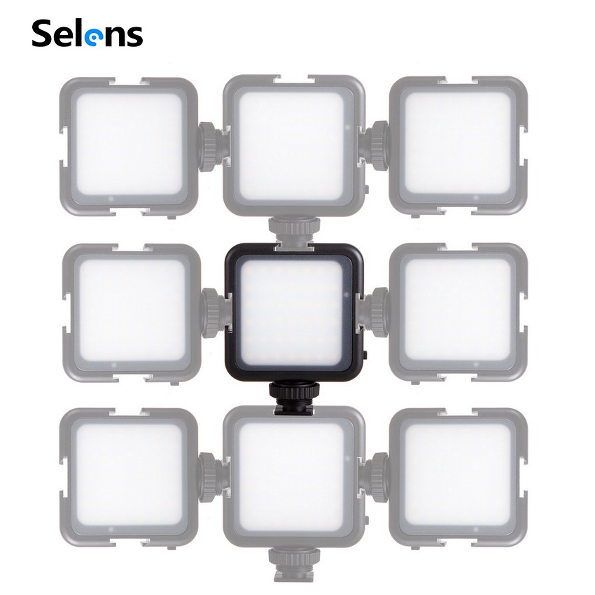 Đèn LED SELENS 42 bóng hỗ trợ quay video thích hợp cho Canon Nikon DSLR