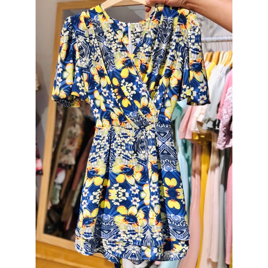 Jumsuit voan chiffon họa tiết Callene (XK436)