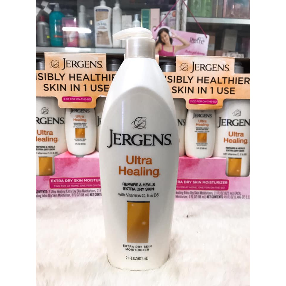 (USA 621ml) Sữa dưỡng thể mềm mịn Jergens Ultra Healing