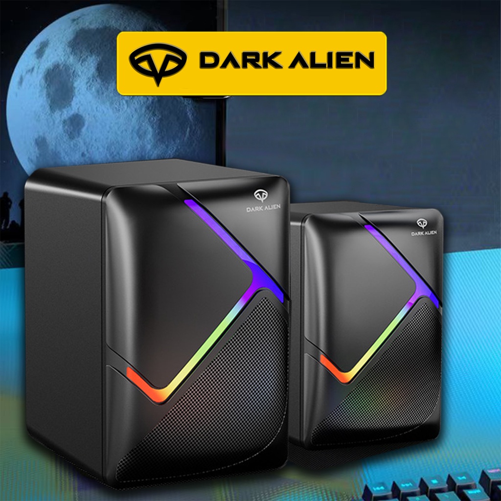 Loa máy tính Dark Alien Led Loa có dây di động mini loa âm thanh