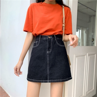 chân váy jean Lưng Cao Plus Size 5xl