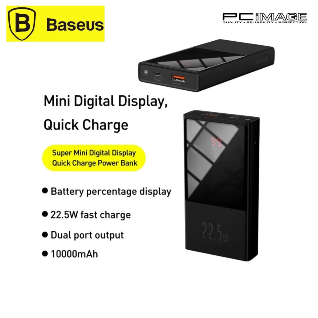 Pin sạc dự phòng Baseus Super Mini Power Bank 10000mAh và 20000mAh sạc nhanh 22.5W chuẩn PD , QC 3.0, HW