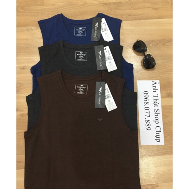 Áo Ba Lỗ Aristino ATT006s8 Sang Trọng Slim có 4 Màu
