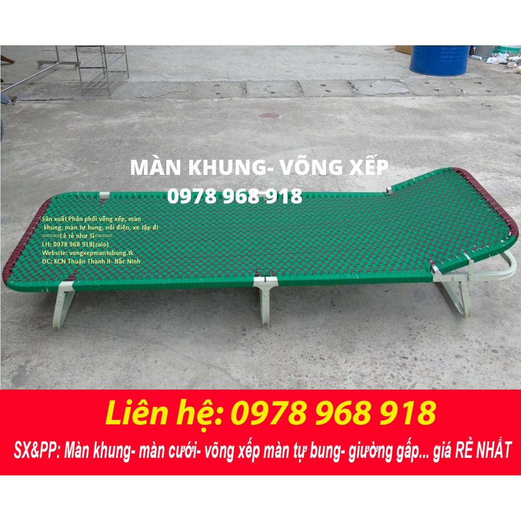 Giường Gấp Phủ Sơn Tĩnh Điện Bảo hành khung 12 tháng Hàng đẹp giá rẻ