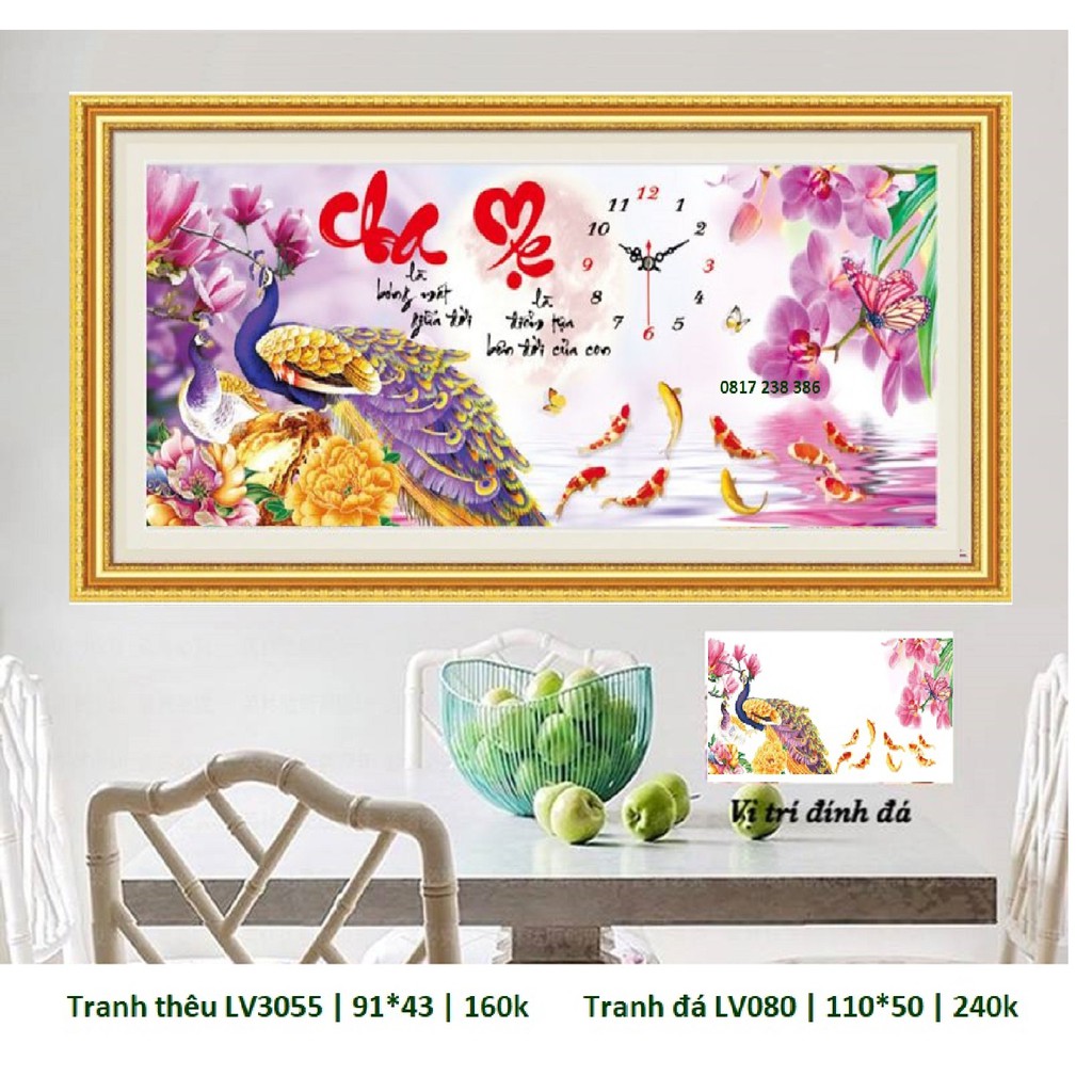 (Xả kho) Tranh thêu chữ thập cha mẹ 3D | BigBuy360 - bigbuy360.vn