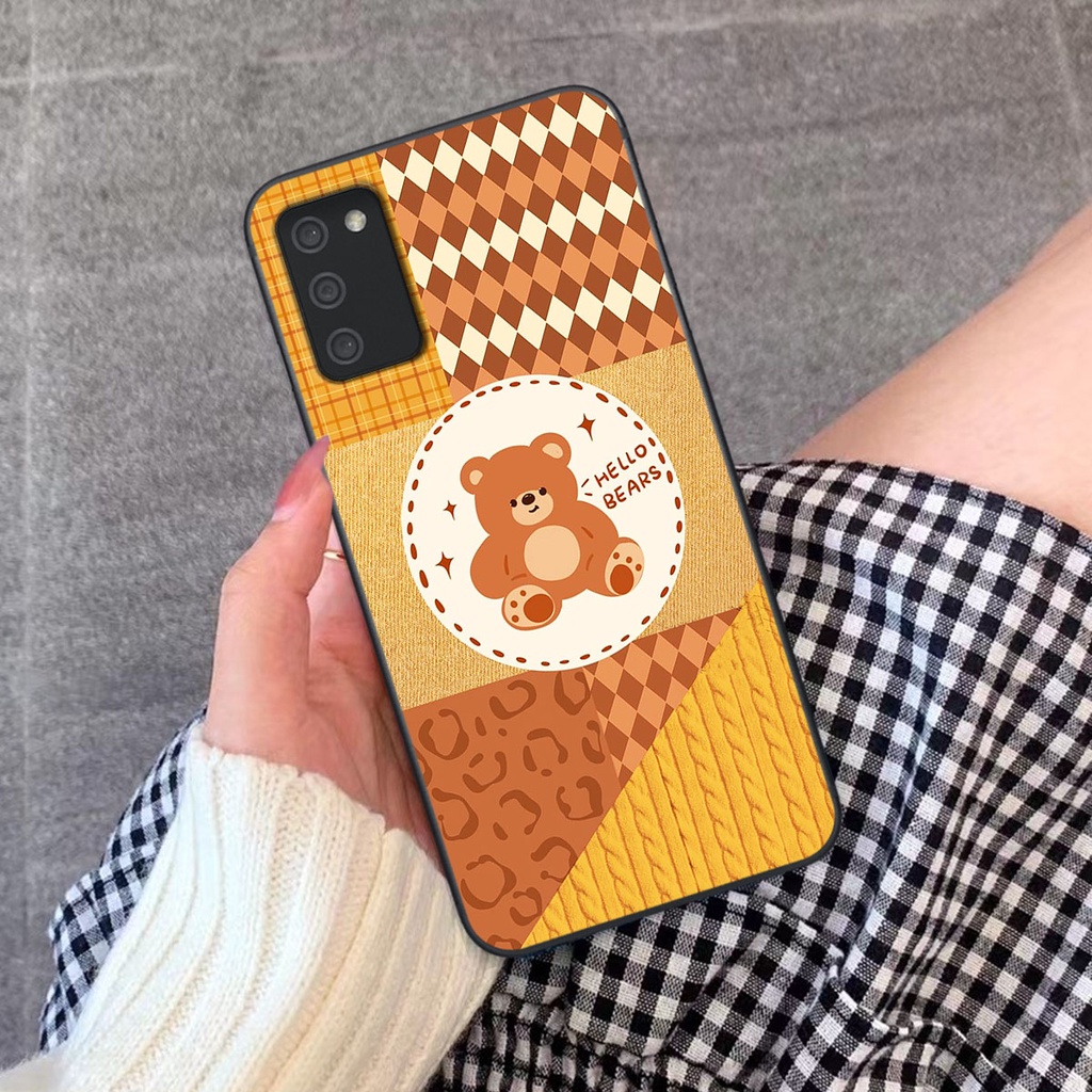 Ốp lưng Samsung A02S / A03S happy day, gấu bear dễ thương - BỀN - ĐẸP -BAO GIÁ TOÀN THỊ TRƯỜNG