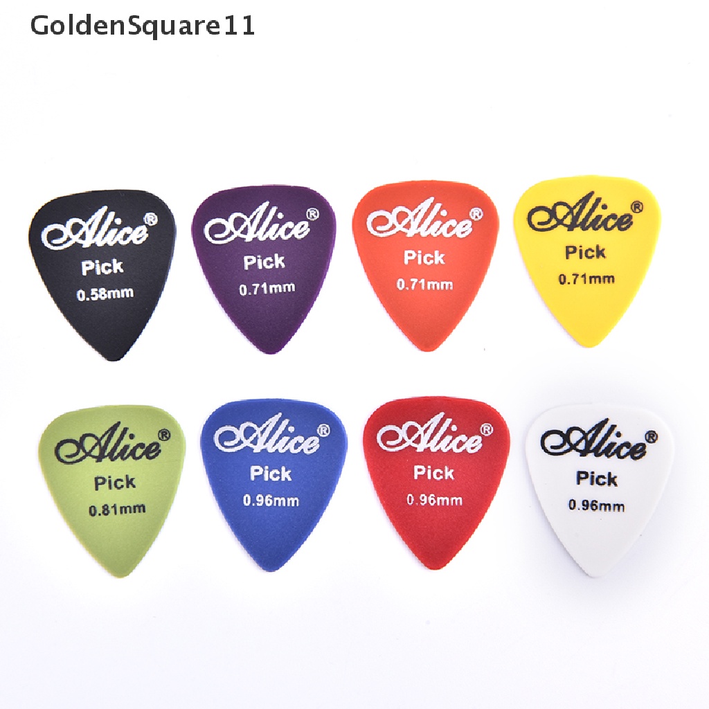 Bộ 20 / 100 Miếng Gảy Đàn Guitar Bass 0.58-1 Bằng Nhựa Màu Vàng Đồng Goldsquare11