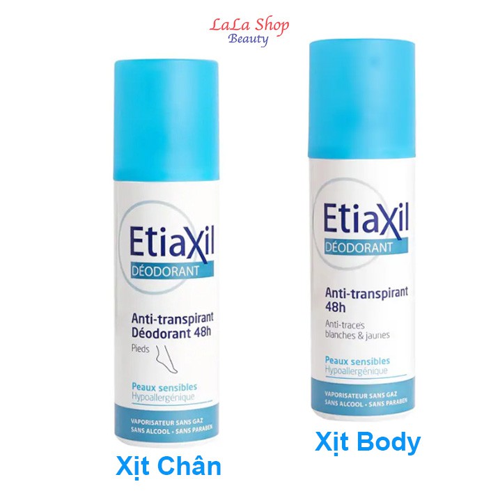 Khử Mùi Hàng Ngày Dạng Xịt Etiaxil Déodorant Anti-Transpirant 48h 100ml