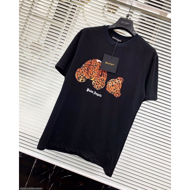 Áo Phông Nam Hình Gấu Palm Angels Siêu Đẹp - Áo Phông Nam Cổ Tròn Palm Angels Thời Trang Siêu Hot
