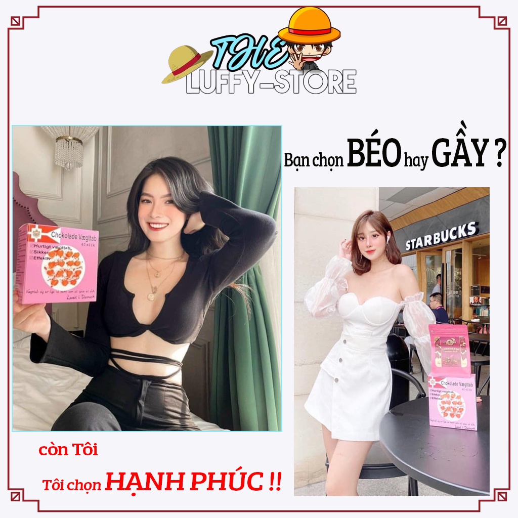 Kẹo socola giảm cân Chokolade Vaegttab, bản mới màu hồng, giảm mỡ giảm béo nhanh, an toàn, hiệu quả