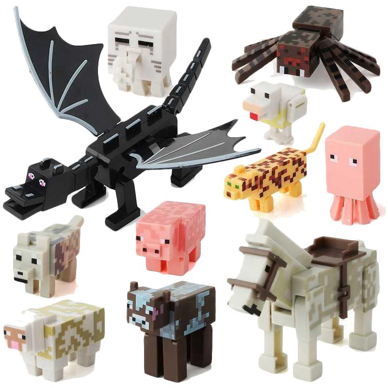 Mô Hình Đồ Chơi Lắp Ráp Nhân Vật Game Minecraft 2 Steve Iron Golem Enderman Zombie Creeper