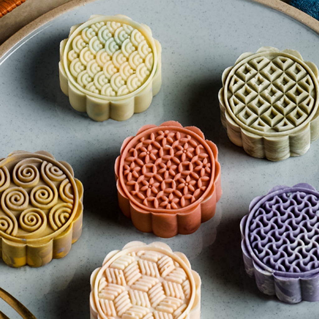 Khuôn Làm Bánh Trung Thu 50g Nhiều Màu Sắc