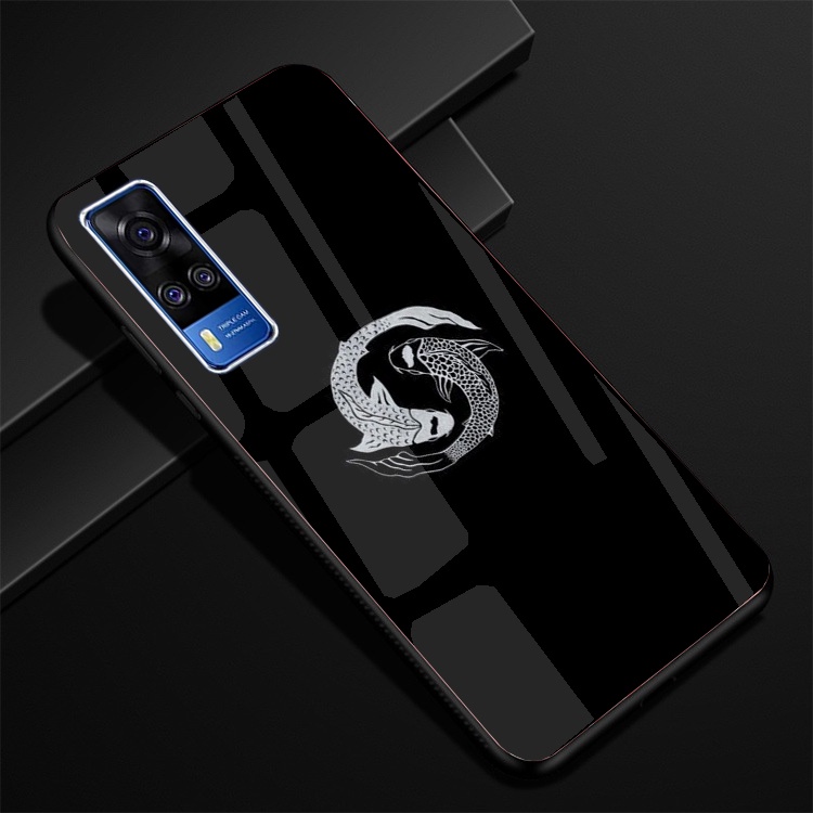 Ốp Lưng Kính VIVO Y51 2020,Y53s ,Y72 5G Hình in 3D sáng bóng cao cấp