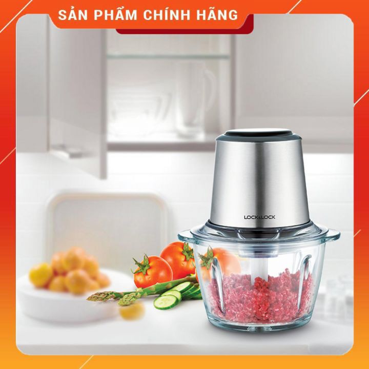 Máy Xay Thịt Cối Thủy Tinh Lock&Lock EJM161BLK 1.2L 350W