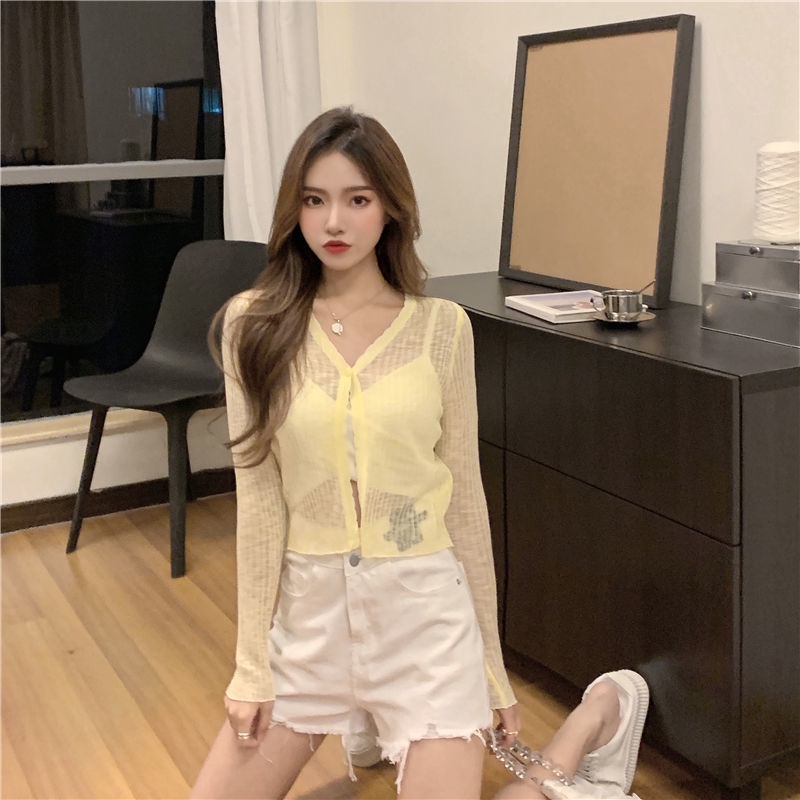 Summer Fashion Women's Summer Fashionable Summer Women's Cardigan Long Sleeve Sunscreen Sunscreen Thin Fabric 2021 | BigBuy360 - bigbuy360.vn