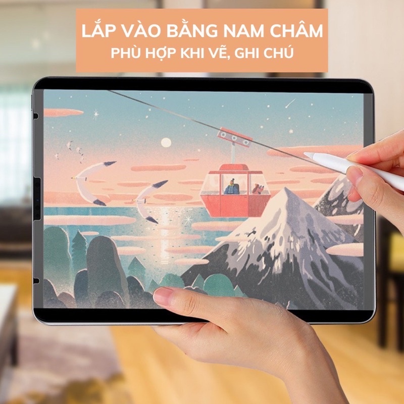 Paperlike nam châm tháo lắp dễ dàng | Dán màn hình Ipad Paper like chống vân tay cho cảm giác vẽ như trên giấy