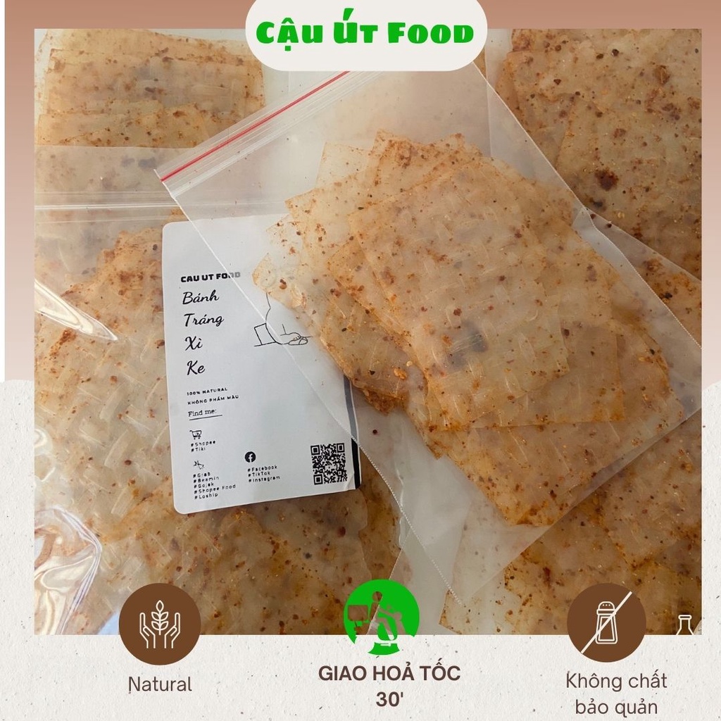 Bánh tráng xì ke, Bánh tráng muối nhuyễn siêu cay Tây Ninh, Đồ ăn vặt Cậu Út Food