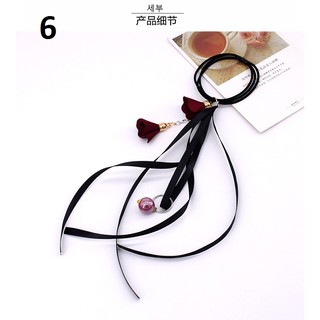DÂY BUỘC TÓC HOA RƠI PHONG CÁCH TIỂU THƯ
