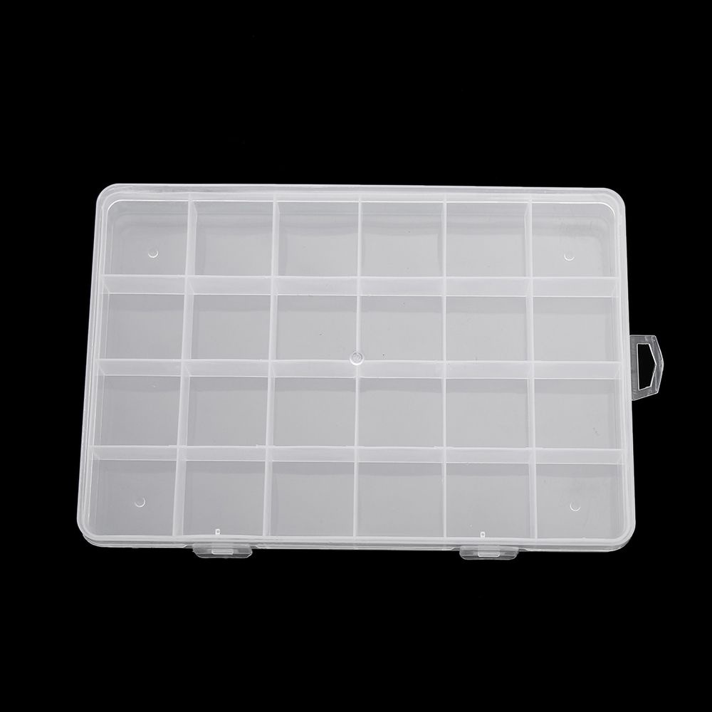 Hộp nhựa 24 ngăn đựng trang sức tiện dụng