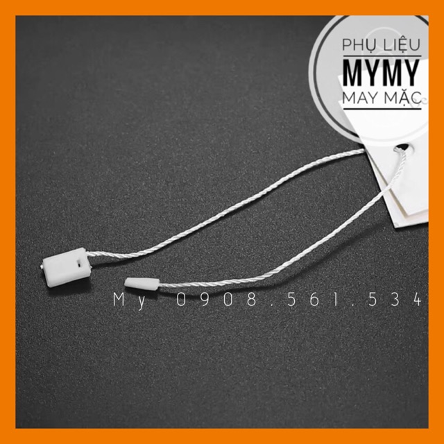 Dây tag treo nhãn mác khoảng 950-1100 sợi TRẮNG ĐEN - có sẵn MyPhulieu