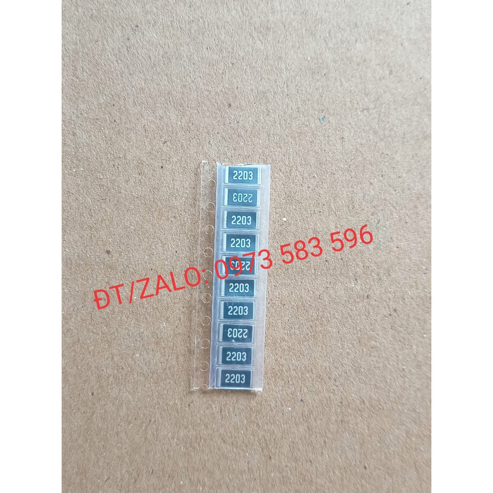 Điện trở dán 220K, 2203 kích thước 2512 1W