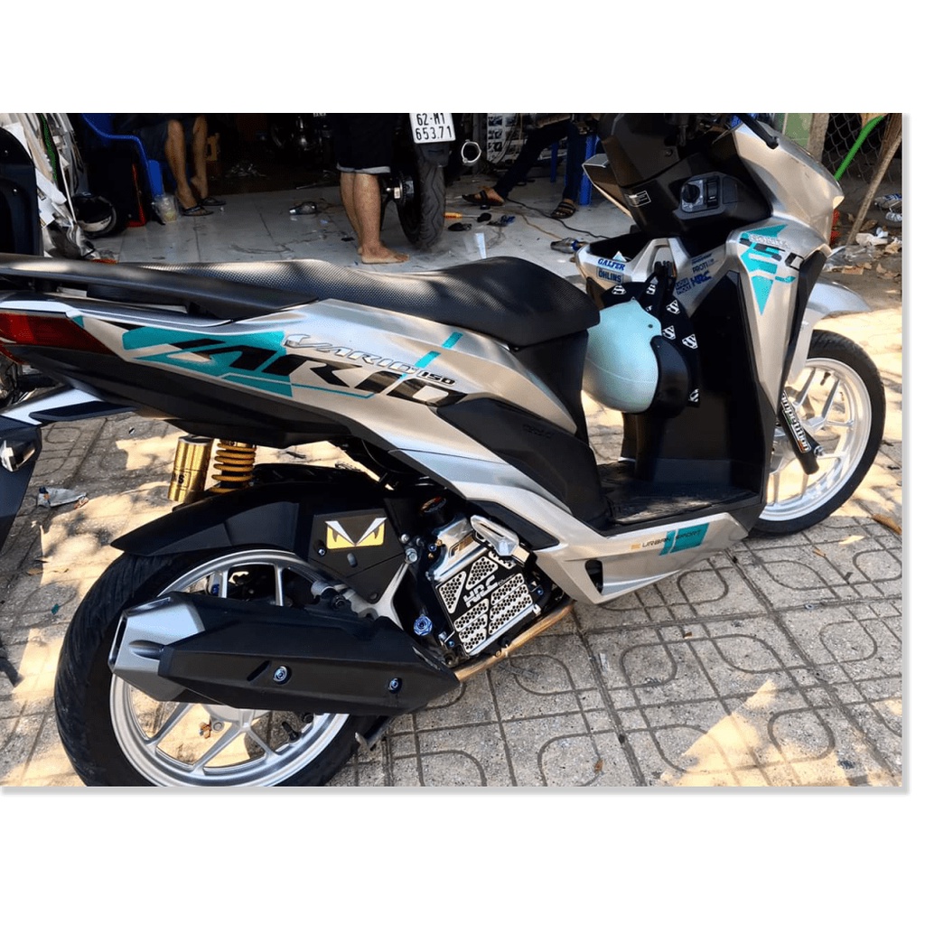 Tem vario 150 indo xanh ngọc in decal trong