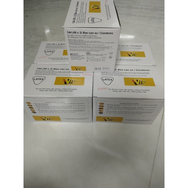 Bao cao su vip trắng 144 cái chỉ có 80.000 đ