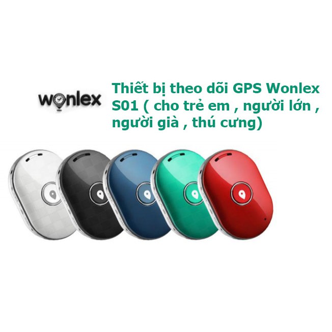 Thiết bị theo dõi GPS Wonlex S01 ( cho trẻ em , người lớn , người già , thú cưng)