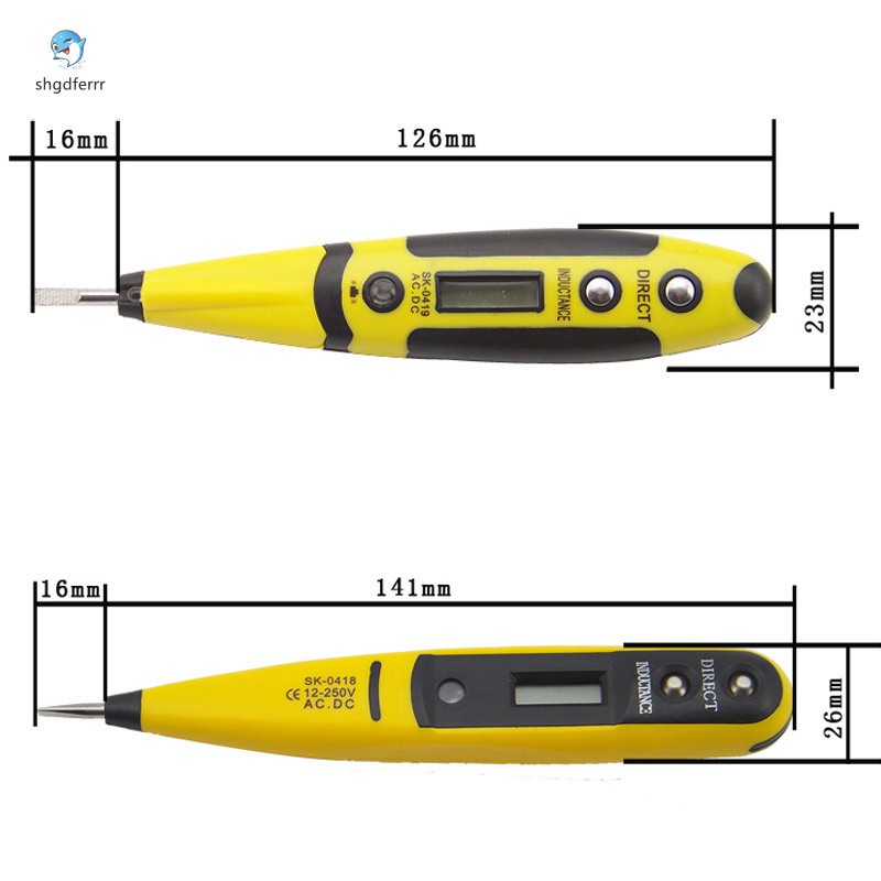 Bút Thử Điện 12-220v Kỹ Thuật Số Đa Cảm Biến Tiện Dụng