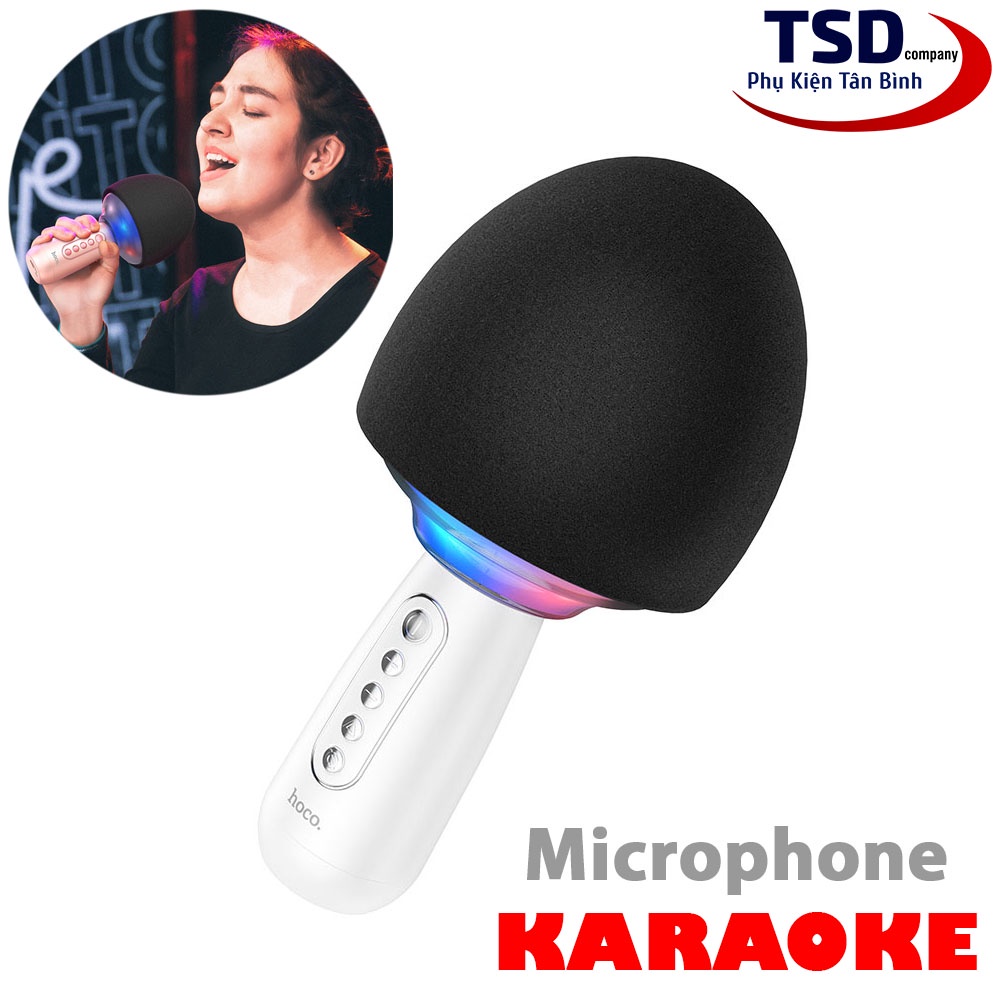 Micro Karaoke Kèm Loa Bluetooth Hoco BK7 Chính Hãng