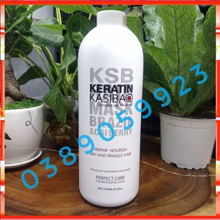 [Chính Hãng]Hấp KERATIN KASIBAO KSB BRAZIL ACAI BERRY phục hồi tóc hư tổn nặng 1000ml