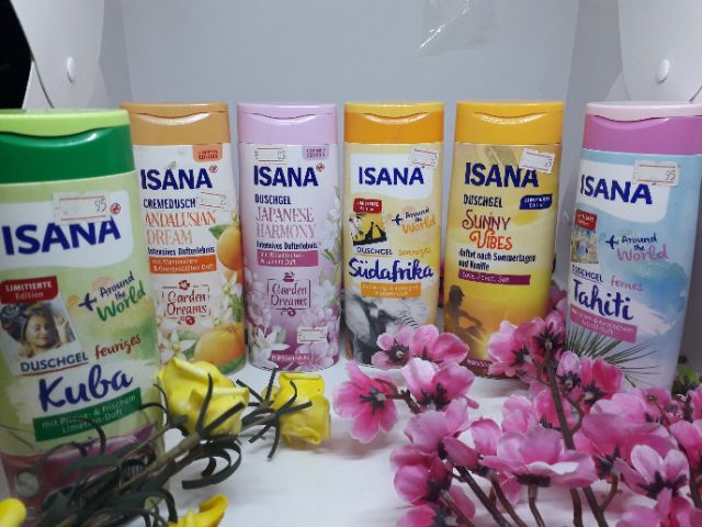 Sữa tắm ISANA Around the world phiên bản giới hạn 300ml