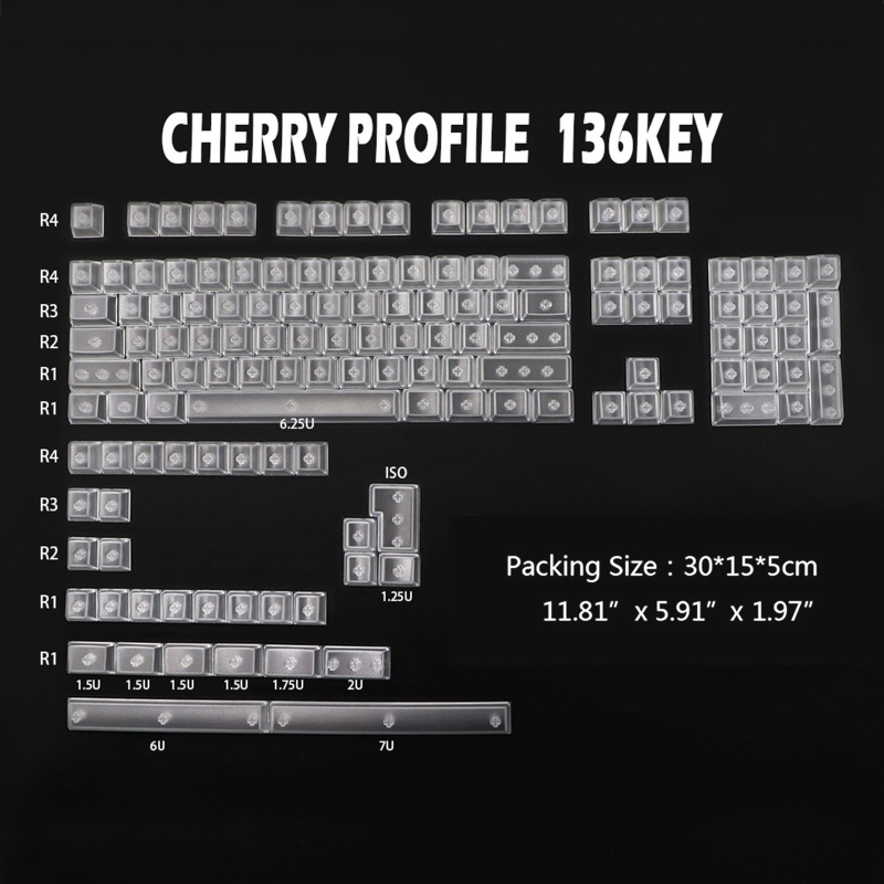 Nút Bàn Phím Bằng ABS Nhám Tương Thích Với Cherry MX Kailh Outemu Content